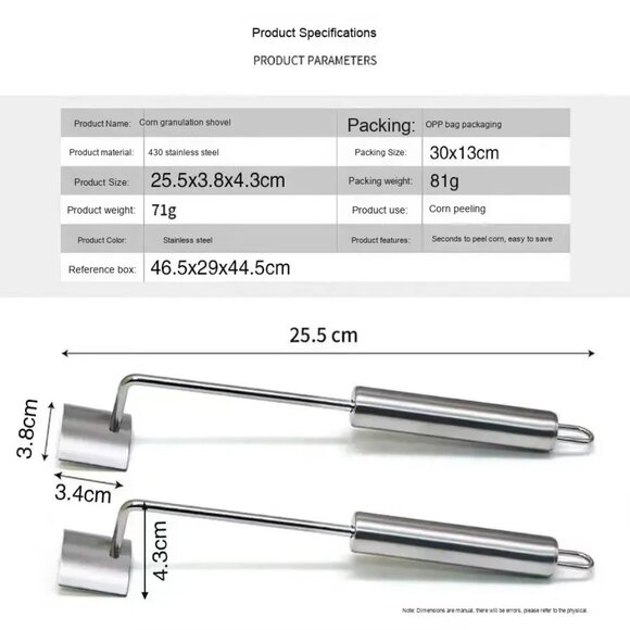 Stainless Steel Kitchen Corn Peeling Tool Corn Cob Thresher(1 pack) - Picture 5 of 9